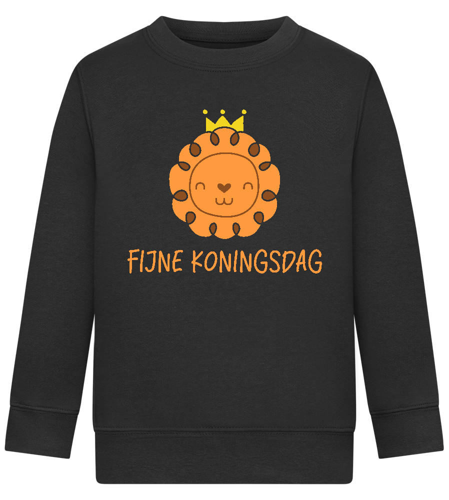 Fijne Koningsdag Design - Comfort Kids Sweater_BLACK_front