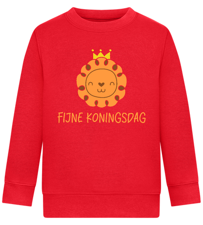 Fijne Koningsdag Design - Comfort Kids Sweater_BRIGHT RED_front