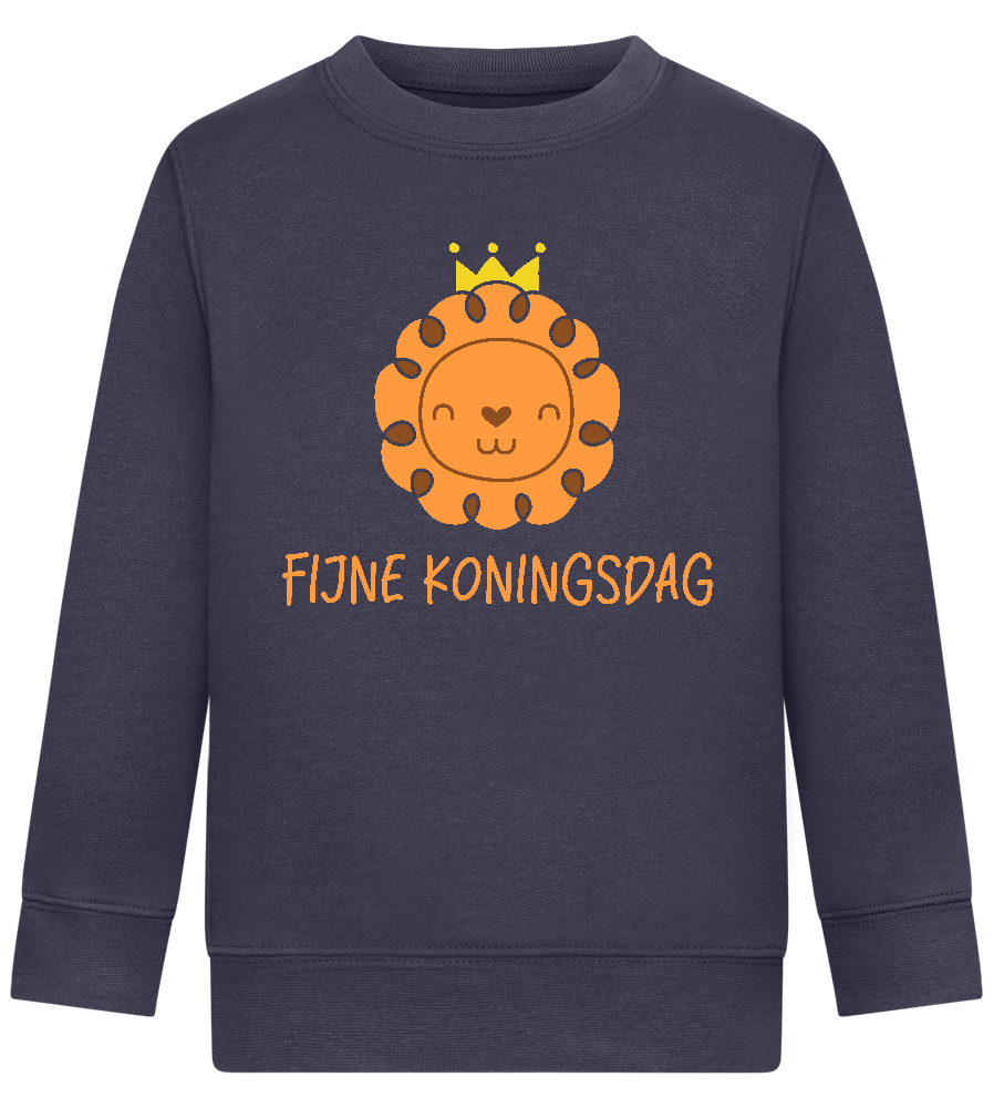 Fijne Koningsdag Design - Comfort Kids Sweater_FRENCH NAVY_front