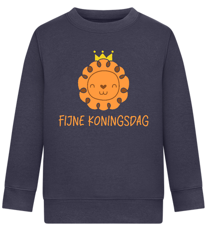 Fijne Koningsdag Design - Comfort Kids Sweater_FRENCH NAVY_front