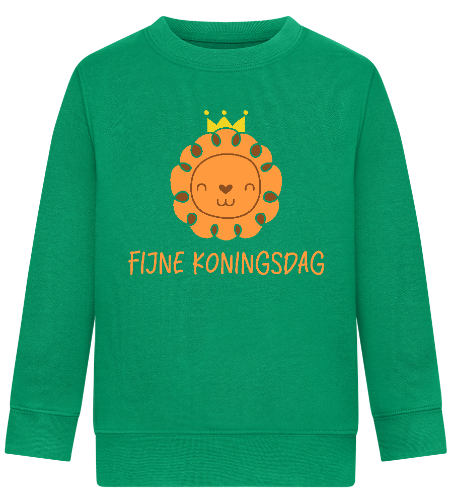 Fijne Koningsdag Design - Comfort Kids Sweater_MEADOW GREEN_front