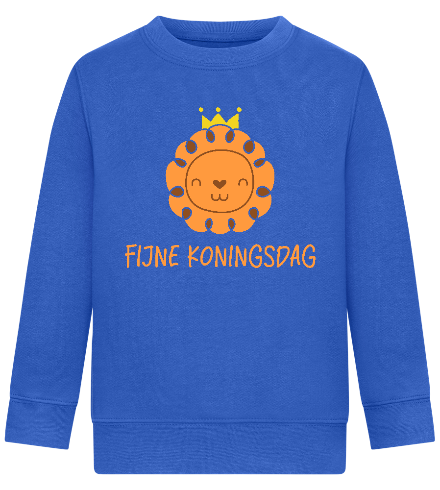 Fijne Koningsdag Design - Comfort Kids Sweater_ROYAL_front