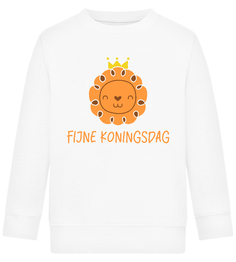 Fijne Koningsdag Design - Comfort Kids Sweater_WHITE_front