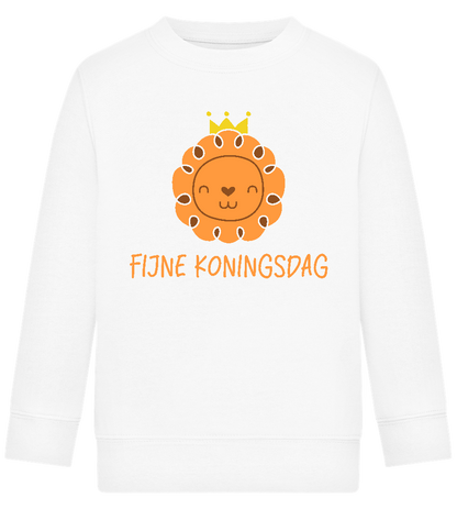 Fijne Koningsdag Design - Comfort Kids Sweater_WHITE_front