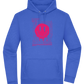 Distorted Pink Smiley Design - Premium Essential Unisex Hoodie_ROYAL_front