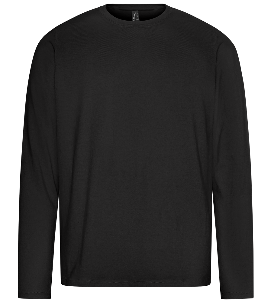 Retro F1 Design - Premium men's long sleeve t-shirt_DEEP BLACK_front