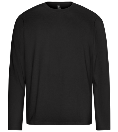 Retro F1 Design - Premium men's long sleeve t-shirt_DEEP BLACK_front