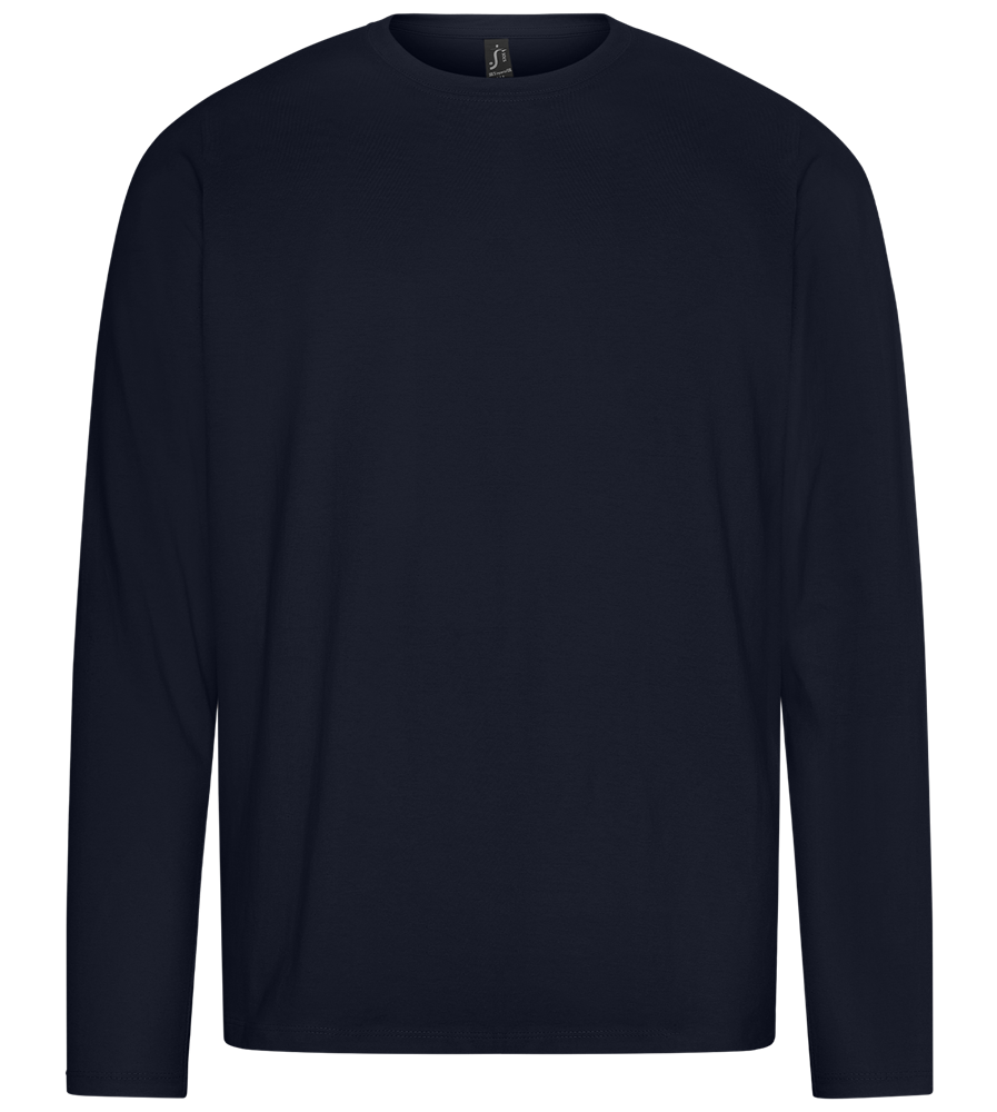 Retro F1 Design - Premium men's long sleeve t-shirt_FRENCH NAVY_front