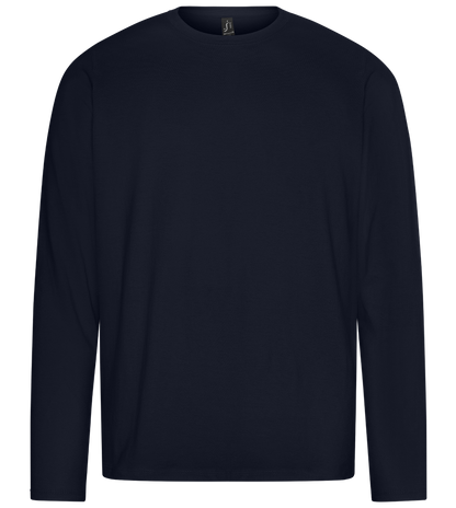 Retro F1 Design - Premium men's long sleeve t-shirt_FRENCH NAVY_front