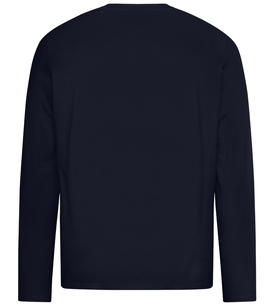 Retro F1 Design - Premium men's long sleeve t-shirt_FRENCH NAVY_back