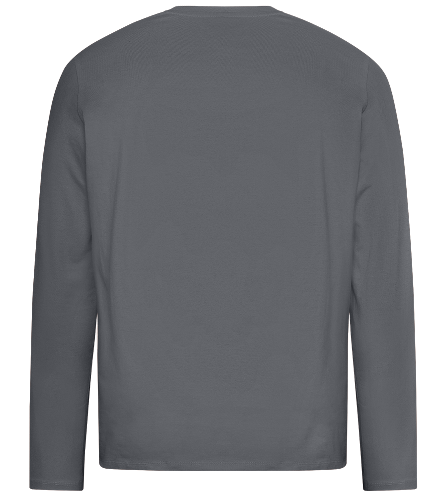 Retro F1 Design - Premium men's long sleeve t-shirt_MOUSE GREY_back