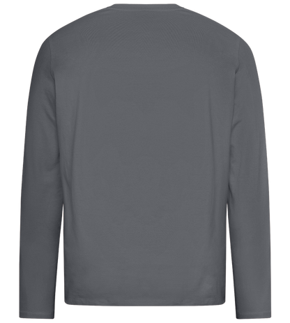 Retro F1 Design - Premium men's long sleeve t-shirt_MOUSE GREY_back