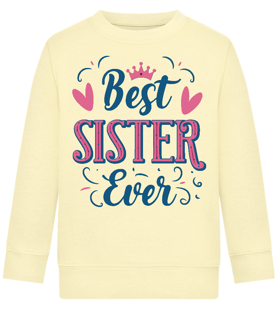 Best Sister Design - Comfort Kids Sweater_AMARELO CLARO_front