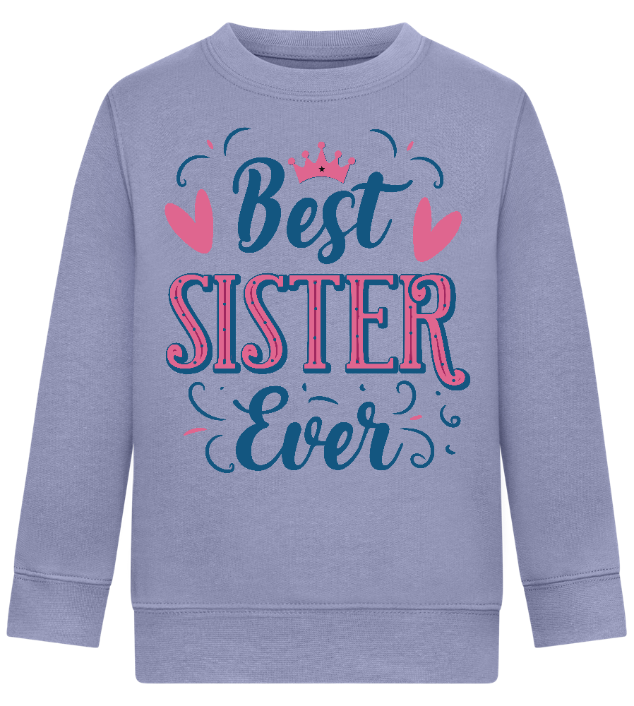 Best Sister Design - Comfort Kids Sweater_BLUE_front