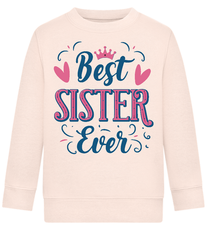 Best Sister Design - Comfort Kids Sweater_LIGHT PEACH ROSE_front