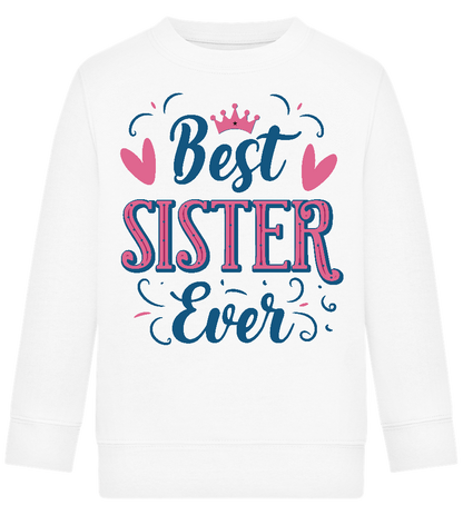 Best Sister Design - Comfort Kids Sweater_WHITE_front