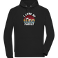 I Love My Family Design - Comfort unisex hoodie_BLACK_front