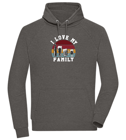 I Love My Family Design - Comfort unisex hoodie_CHARCOAL CHIN_front