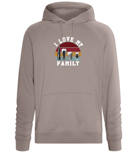 I Love My Family Design - Comfort unisex hoodie_CHARCOAL CHIN_front