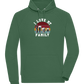 I Love My Family Design - Comfort unisex hoodie_GREEN BOTTLE_front