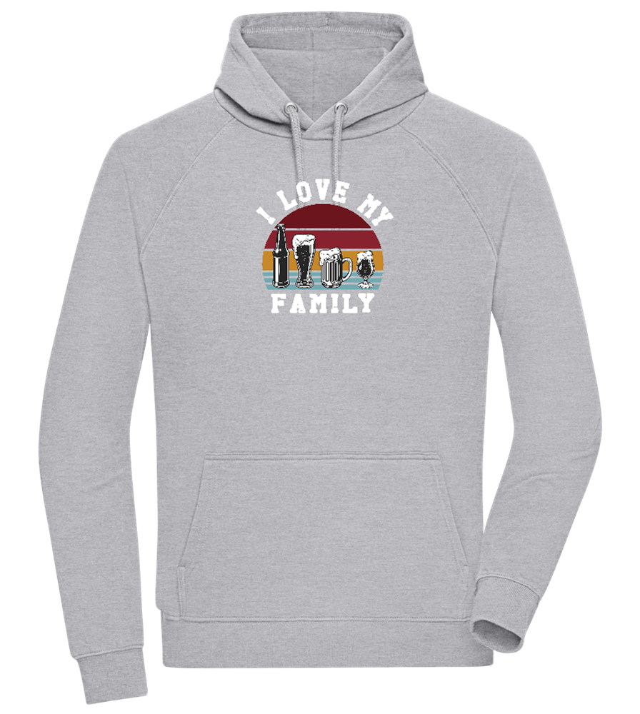 I Love My Family Design - Comfort unisex hoodie_ORION GREY II_front