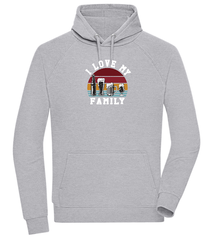 I Love My Family Design - Comfort unisex hoodie_ORION GREY II_front