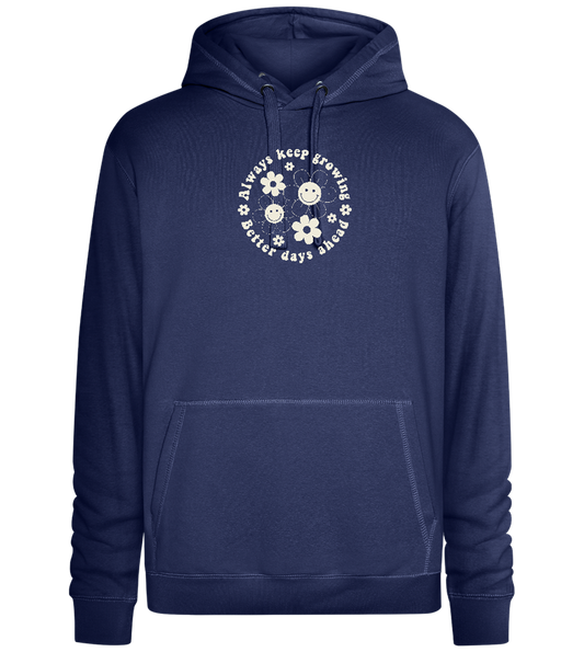 Keep Growing Design - Premium unisex hoodie_DENIM CHINA_front