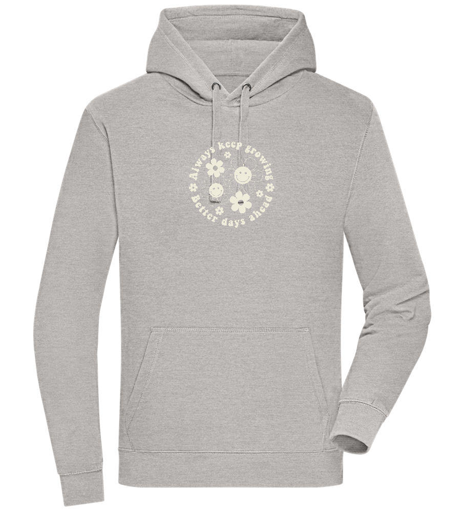 Keep Growing Design - Premium unisex hoodie_ORION GREY II_front