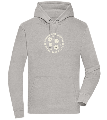 Keep Growing Design - Premium unisex hoodie_ORION GREY II_front