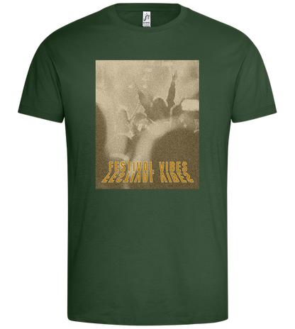 Festival Vibes Design - Premium men's t-shirt_GREEN BOTTLE_front