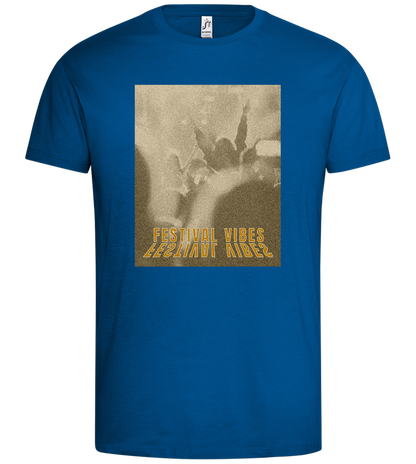 Festival Vibes Design - Premium men's t-shirt_ROYAL_front