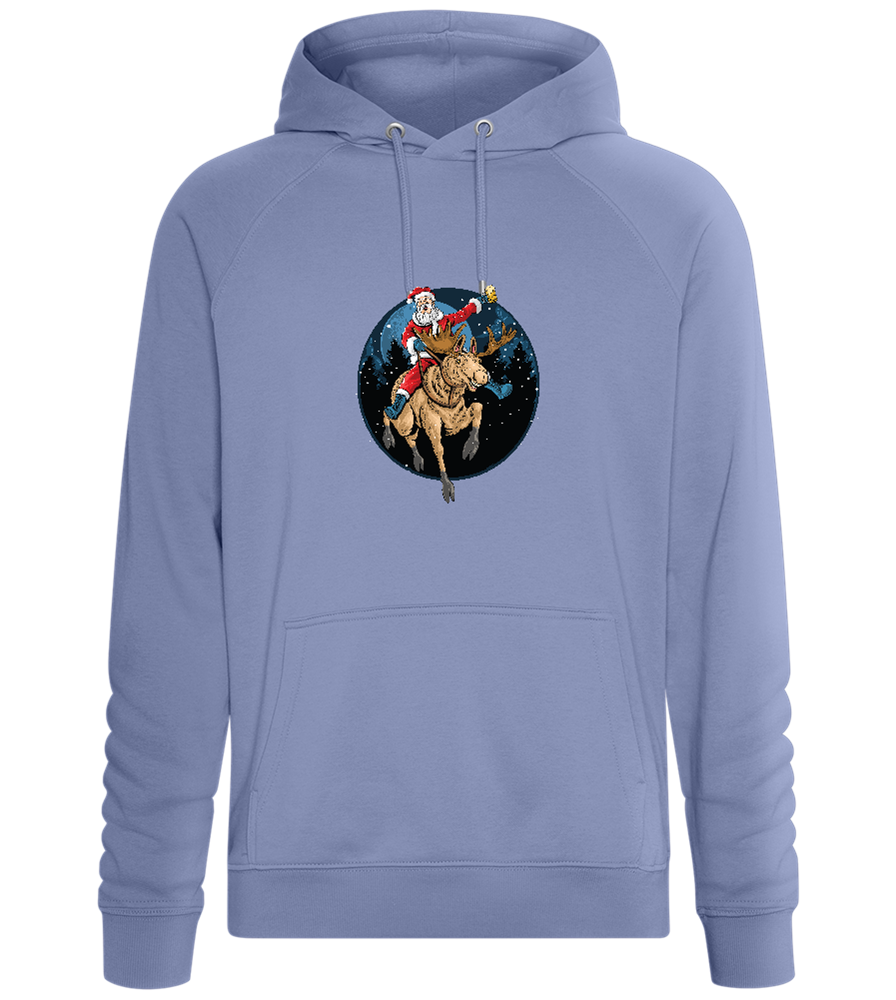 Santa Joyride Design - Comfort unisex hoodie_BLUE_front