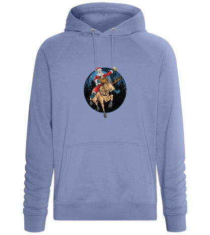 Santa Joyride Design - Comfort unisex hoodie_BLUE_front