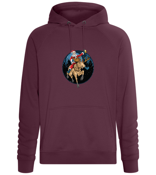 Santa Joyride Design - Comfort unisex hoodie_BORDEAUX_front