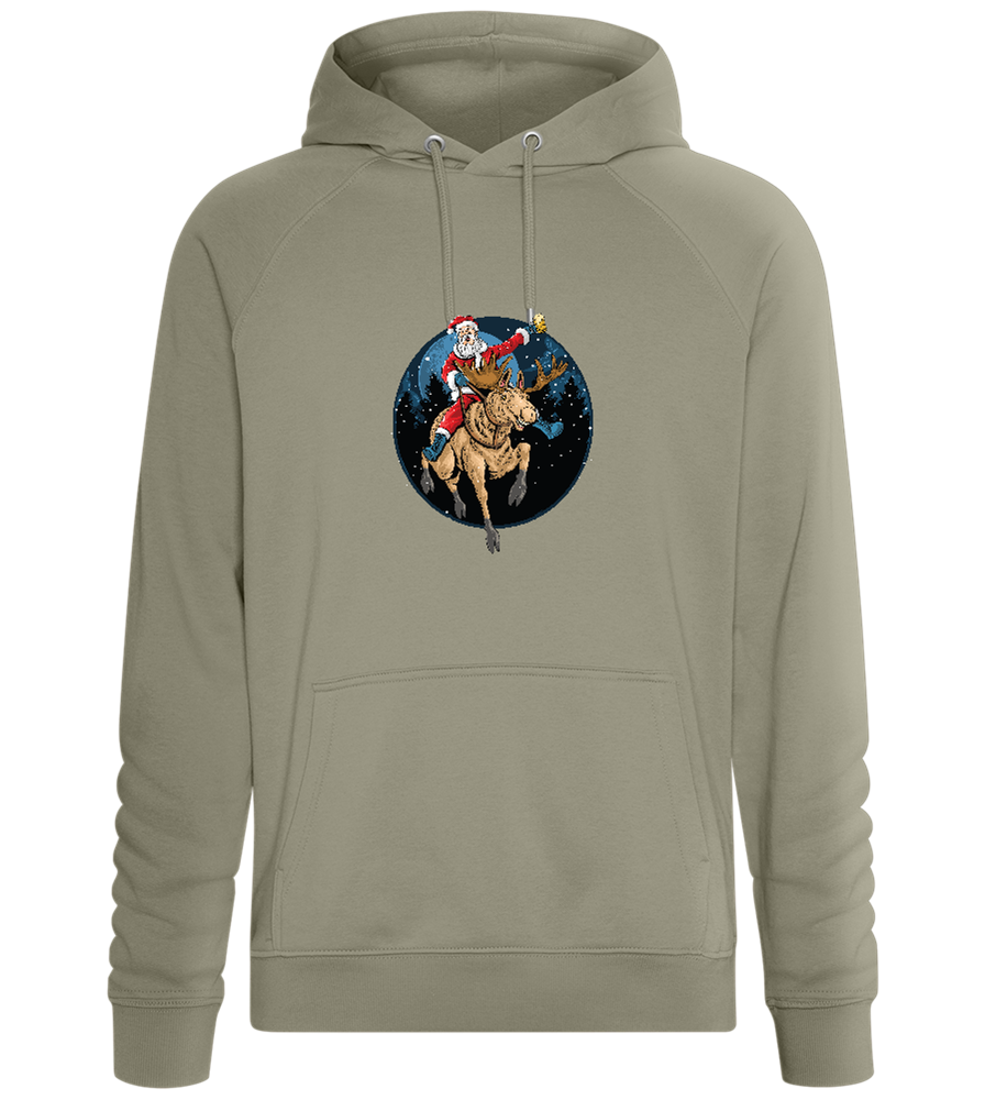 Santa Joyride Design - Comfort unisex hoodie_KHAKI_front