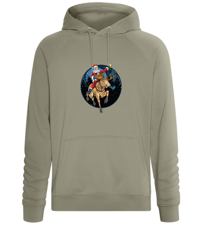 Santa Joyride Design - Comfort unisex hoodie_KHAKI_front