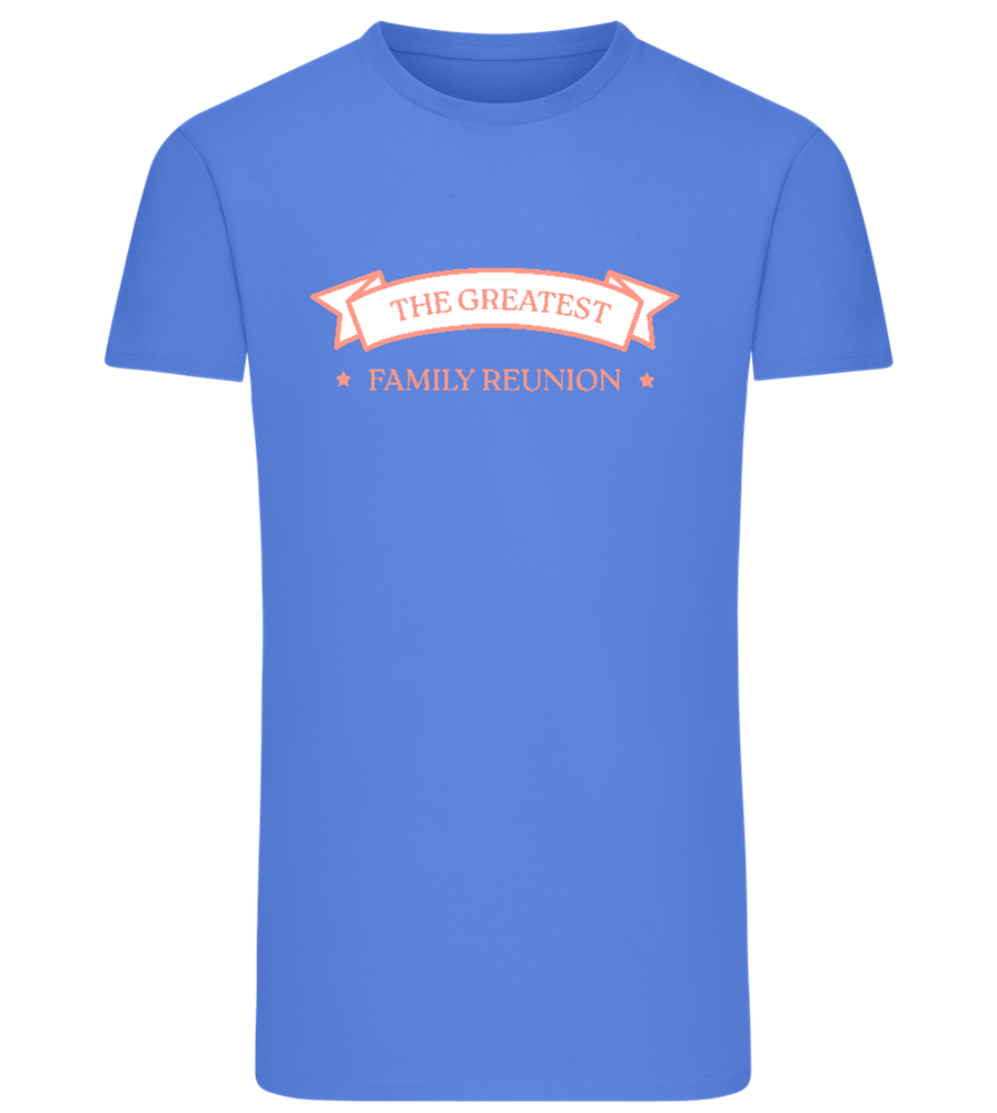 Greatest Family Reunion Design - Comfort men's fitted t-shirt_ROYAL_front