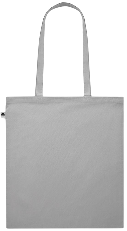 Zodiac Saggitarius Design - Premium colored organic cotton shopping bag_GREY_back