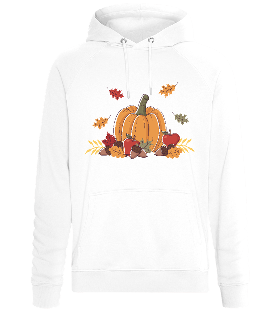 Warm Autumn Leaves Design - Comfort unisex hoodie_WHITE_front