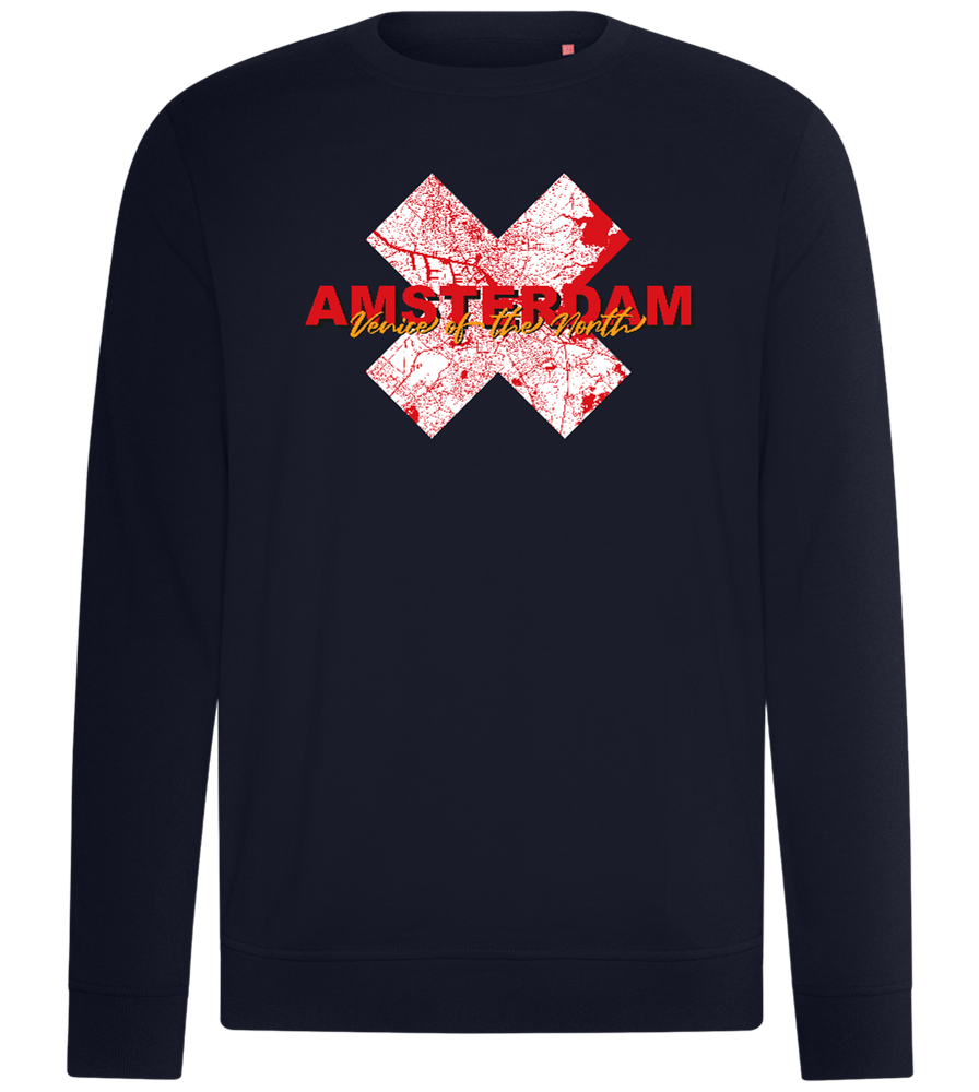 Venice of the North Design - Comfort unisex sweater_FRENCH NAVY_front