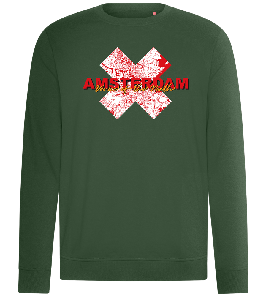 Venice of the North Design - Comfort unisex sweater_GREEN BOTTLE_front