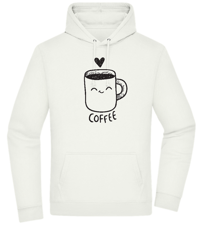 Smiling Coffee Design - Premium Essential Unisex Hoodie_CREAMY GREEN_front