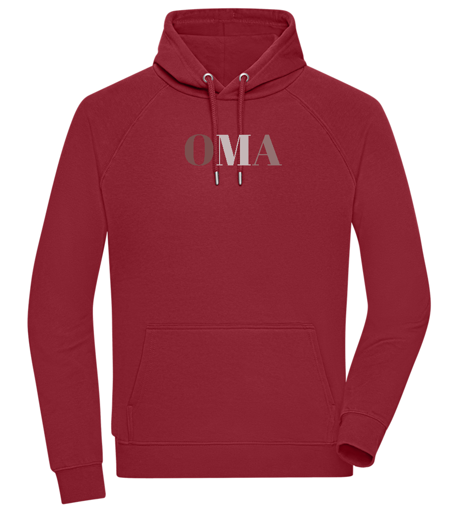 OMA Design - Comfort unisex hoodie_BORDEAUX_front