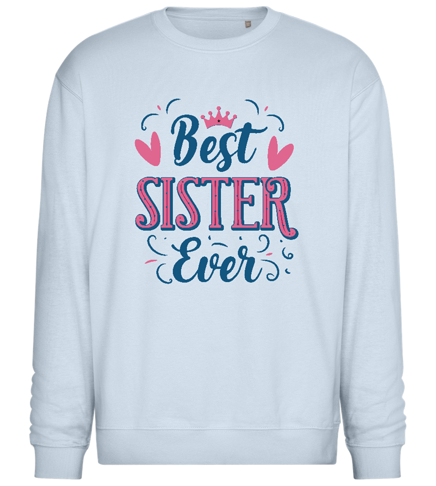 Best Sister Design - Comfort Essential Unisex Sweater_CREAMY BLUE_front