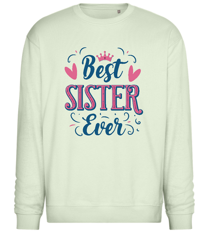 Best Sister Design - Comfort Essential Unisex Sweater_CREAMY GREEN_front