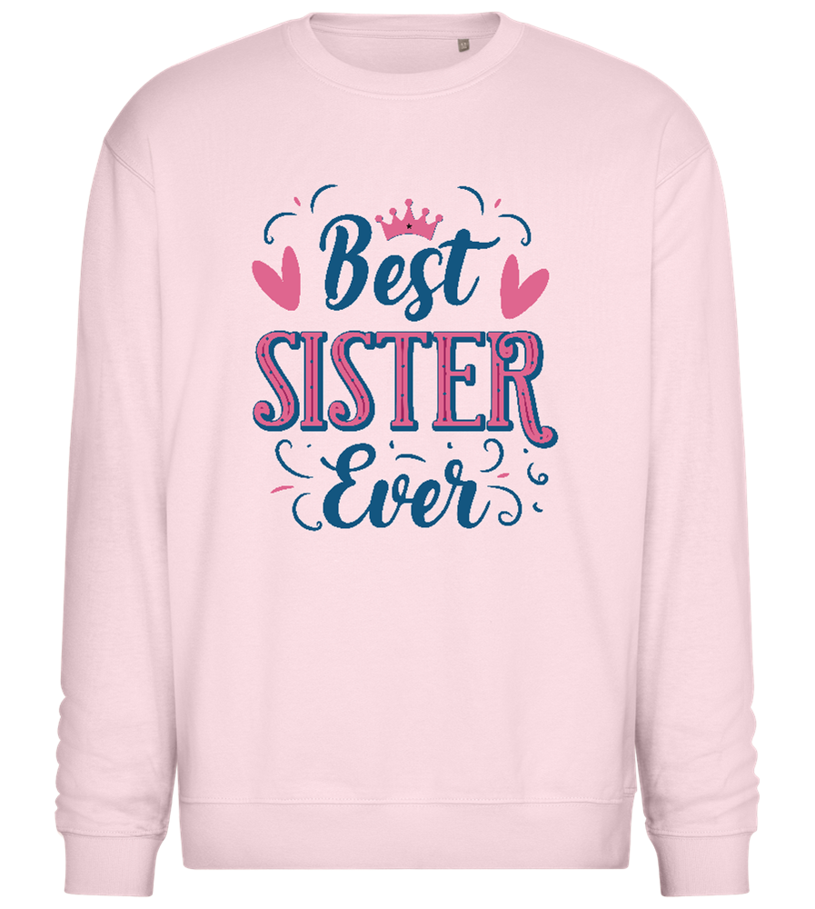 Best Sister Design - Comfort Essential Unisex Sweater_LIGHT PEACH ROSE_front