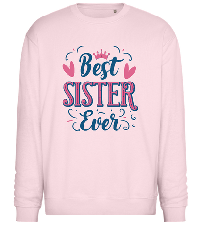 Best Sister Design - Comfort Essential Unisex Sweater_LIGHT PEACH ROSE_front