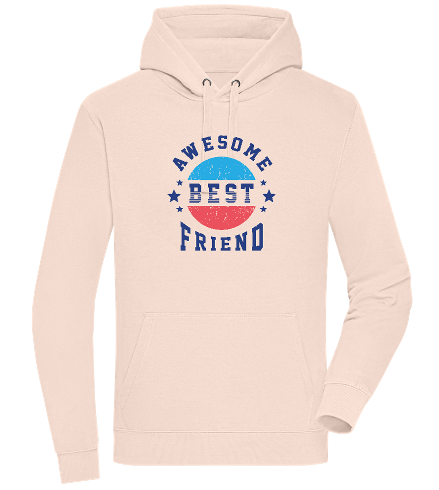 Awesome BFF Design - Premium unisex hoodie_LIGHT PEACH ROSE_front