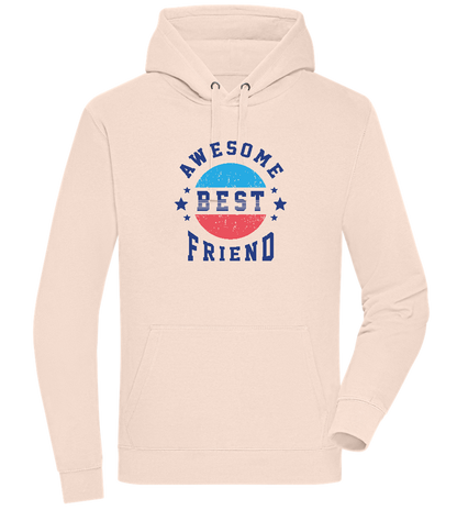 Awesome BFF Design - Premium unisex hoodie_LIGHT PEACH ROSE_front