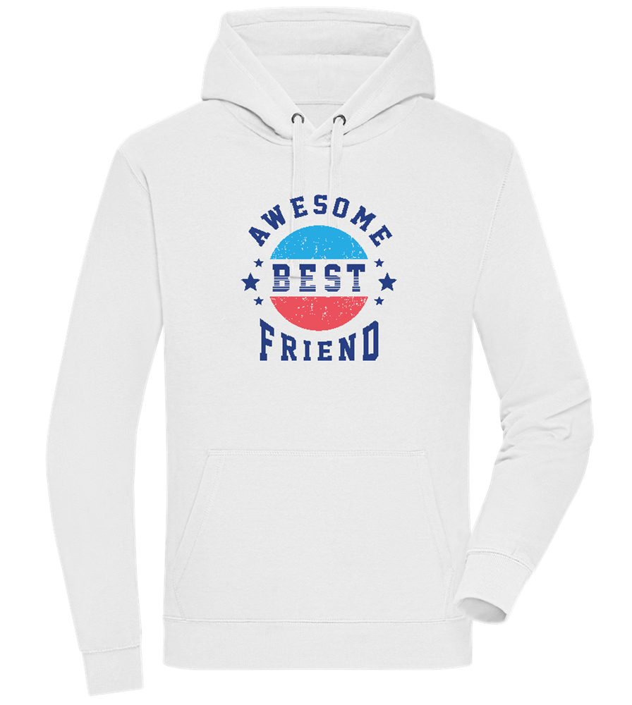 Awesome BFF Design - Premium unisex hoodie_WHITE_front